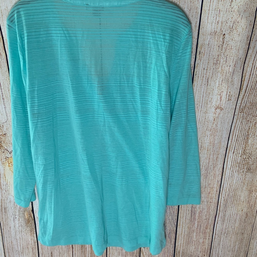 Talbots Split Neck Top - image 3